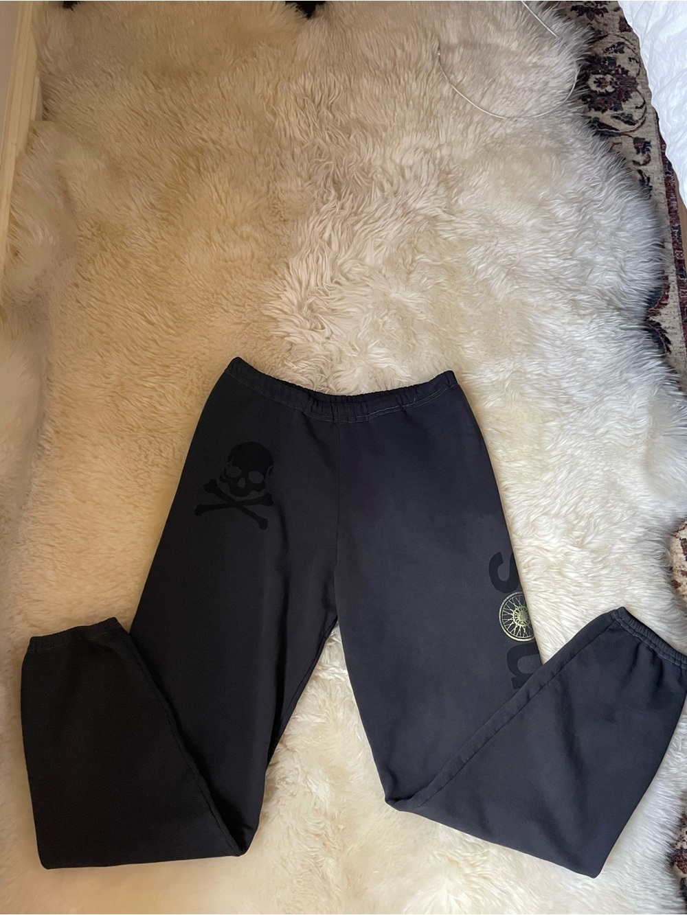 Vintage | rare soulcycle x free city dark grey washed low rise joggers